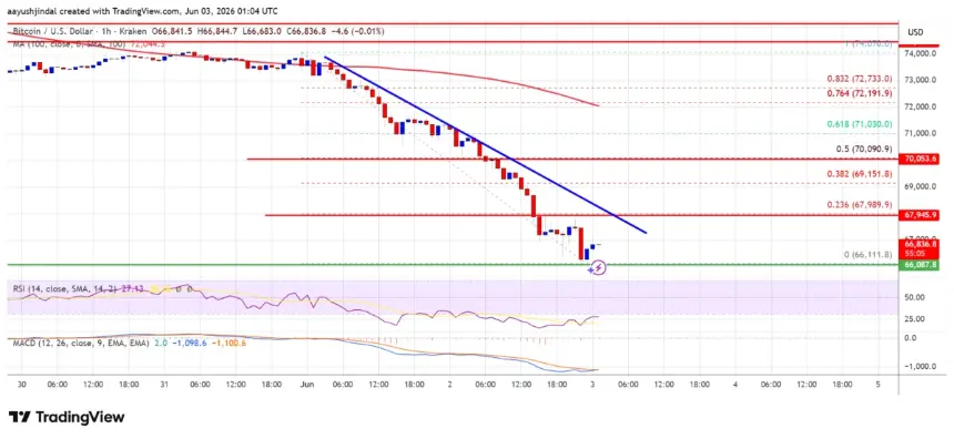 BTC/USD Hourly Chart Analysis